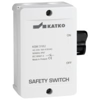 ISOLATOR SW, PC, 2P BLACK HANDLE, 25A, SIDE OP.