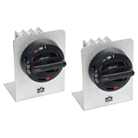 DOOR MOUTNING KIT, 4P INCL. BLACK HANDLE