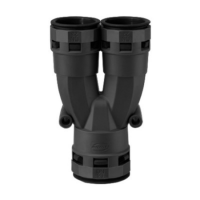 NYLOFIX Y DISTRIBUTOR 20MM 2X16MM, BLACK