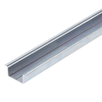 DIN RAIL, TS35, ALU, PLAIN, 2MTR, TS 35X15/2.3 2M/AL/BK