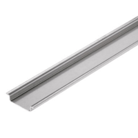 DIN RAIL, TS35, ALU, PLAIN, LOW PROFILE, 2MTR,