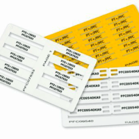 MARKER TAG, CABLE TIE MOUNT, YELLOW, 80 X 9.5 MM, CRT/25