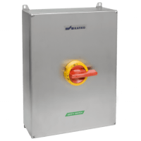 ISOLATOR SW, S/S 316, 6P YELLOW/RED HANDLE, 160A