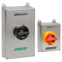 ISOLATOR SW, S/S 316, 4P YELLOW/RED HANDLE, 250A