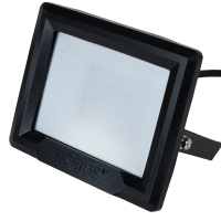 HILUME 10W LED FLOOD LIGHT IP65, BLACK, 4000K, 1M FLEX