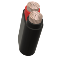 SPEAKER CABLE, 1 PAIR 1.5MM², STRANDED BARE COPPER, BLACK