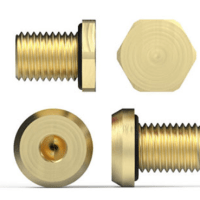 STOPPING PLUG, NP BRASS, DOME HEAD EXD/EXD, M20
